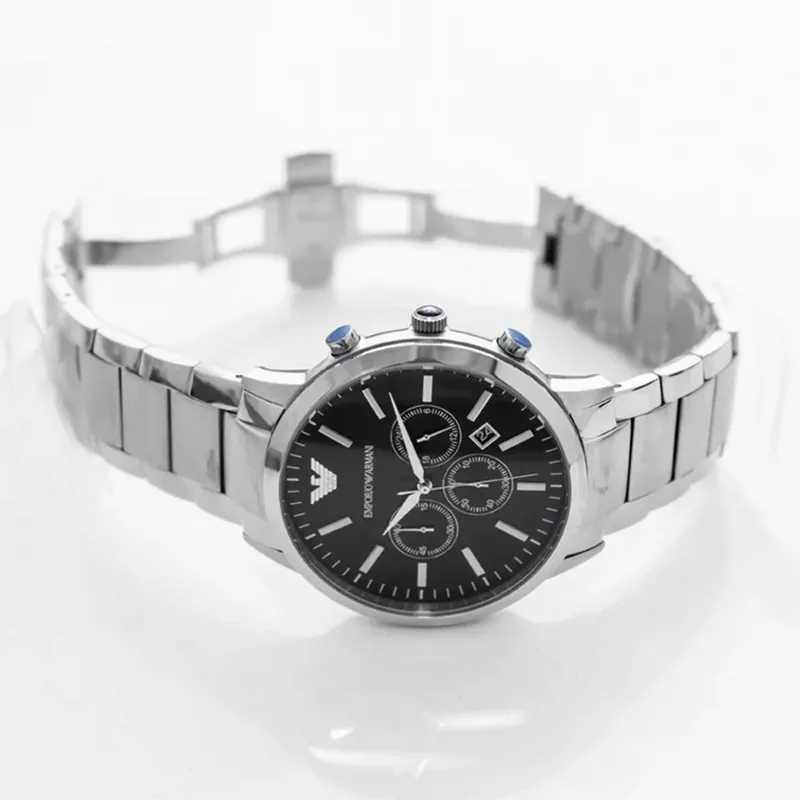 Emporio Armani Chronograph Black Dial Men's Watch | AR2460